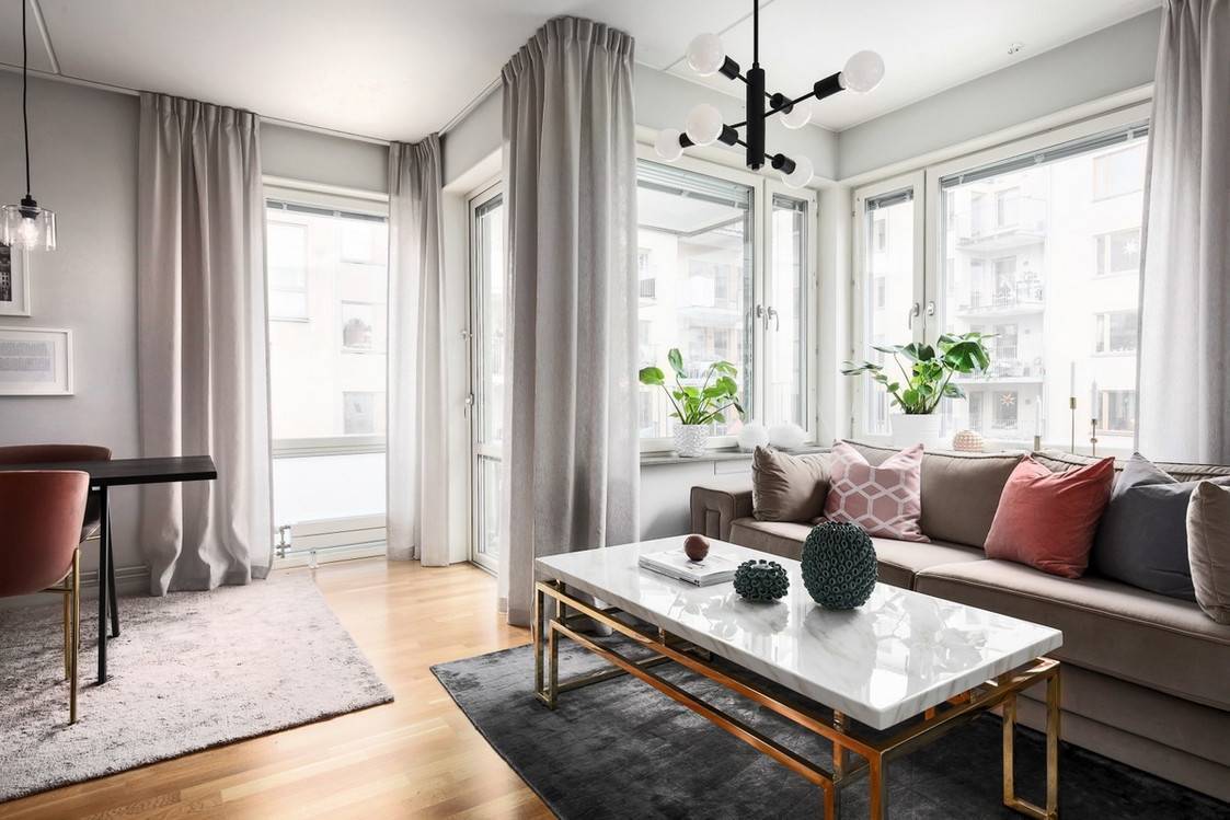 Обои для гостиной: фото интерьеров с интересным дизайном