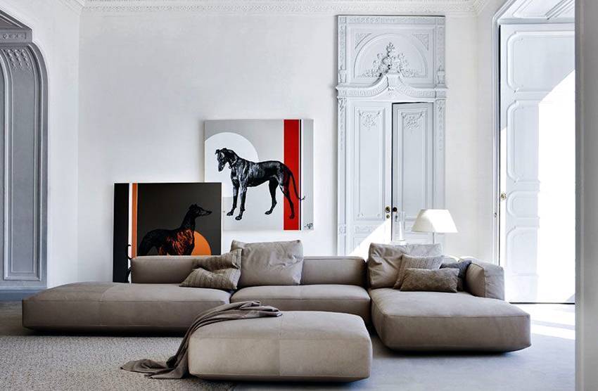 Модульные диваны для гостиной: нетривиальная и функциональная мебель