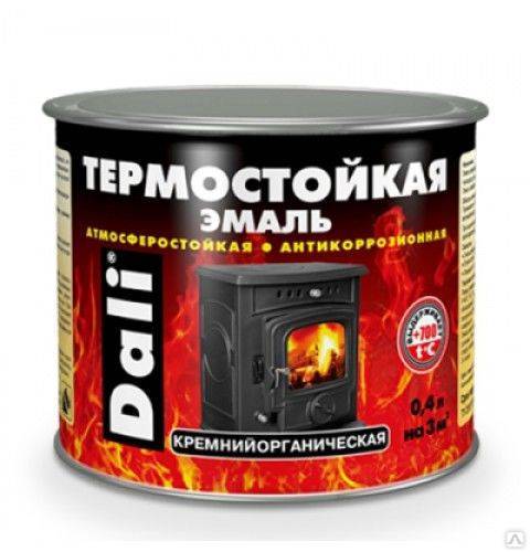 Термостойкая краска для печей и каминов