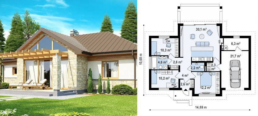 Проекты домов из газобетона: строительство современного загородного жилья