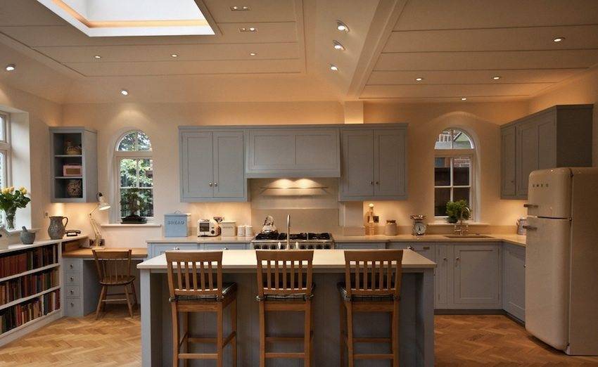 Точечные светильники для гипсокартонных потолков: стильный свет