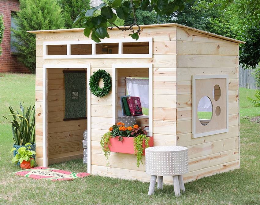 Детский домик своими руками: варианты, идеи и инструкции