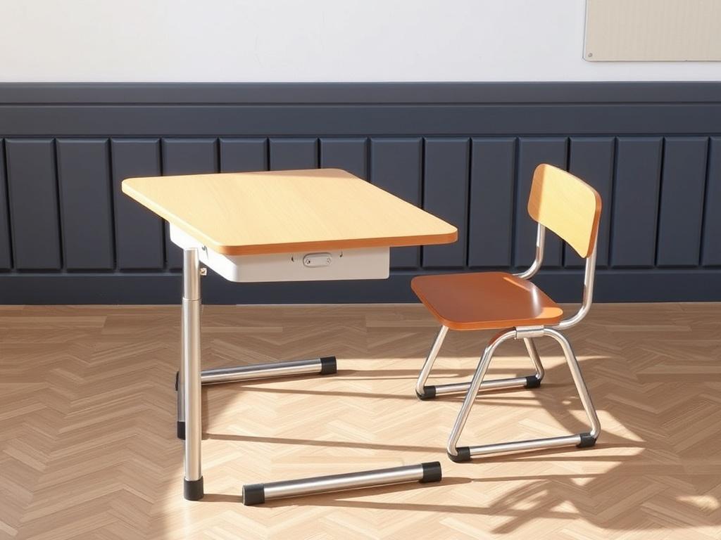Single-seat school deskфото