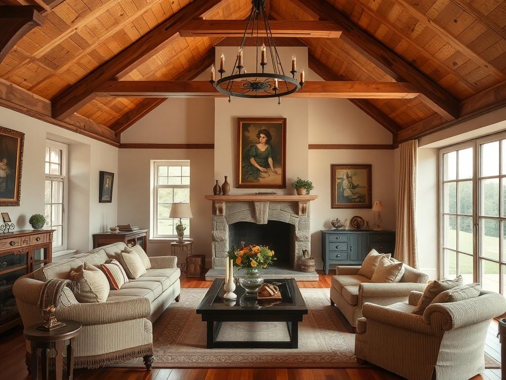 the interior of a country houseфото