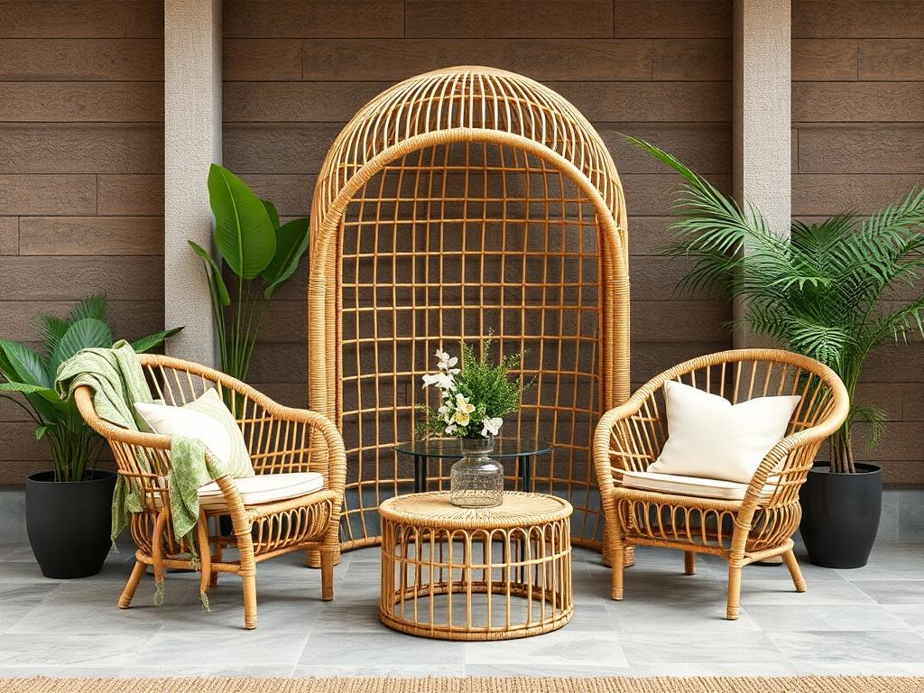 Artificial rattan Artificial rattanфото