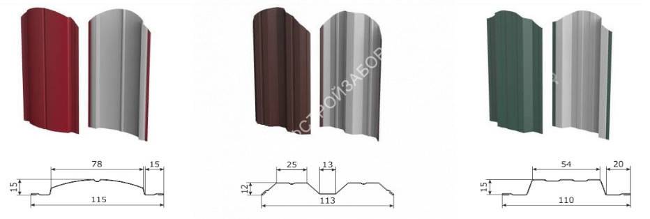 Забор из металлического штакетника: фото аккуратных ограждений