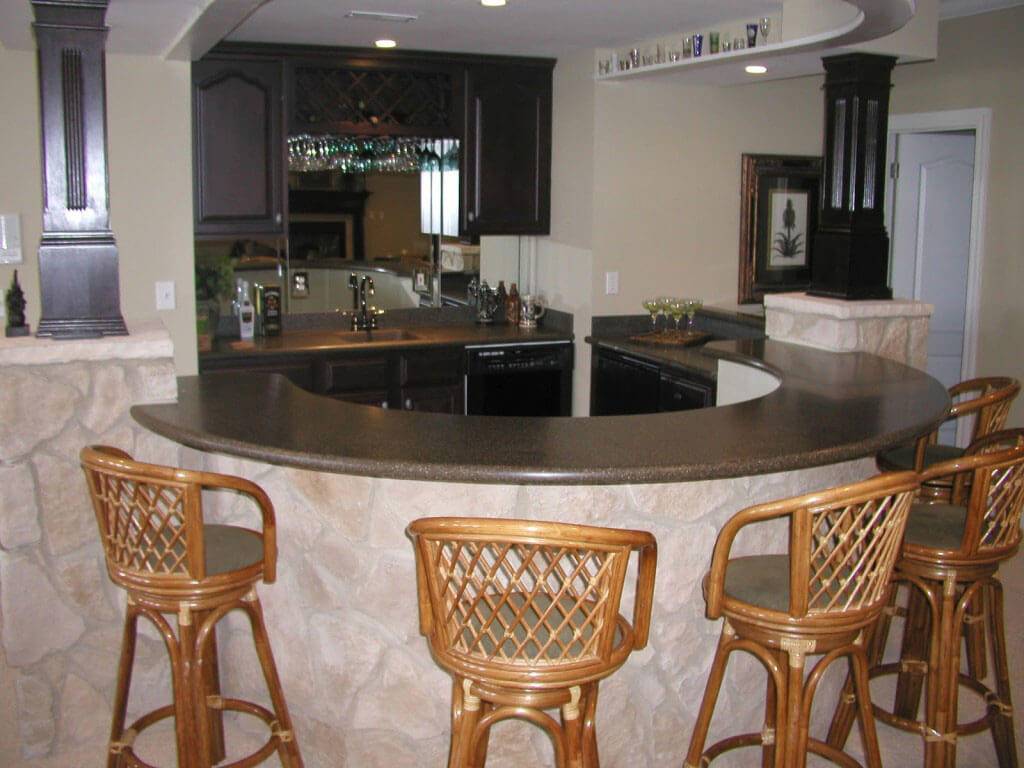 Барная стойка: высота и габариты конструкции для комфортного использования