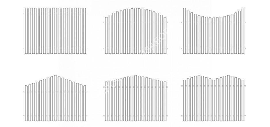 Забор из металлического штакетника: фото аккуратных ограждений