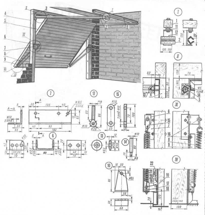 Как сделать подъемные гаражные ворота своими руками: виды, схемы и этапы сборки