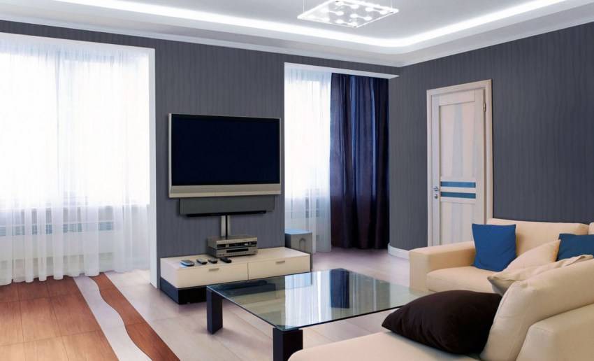 Обои для гостиной: фото интерьеров с интересным дизайном