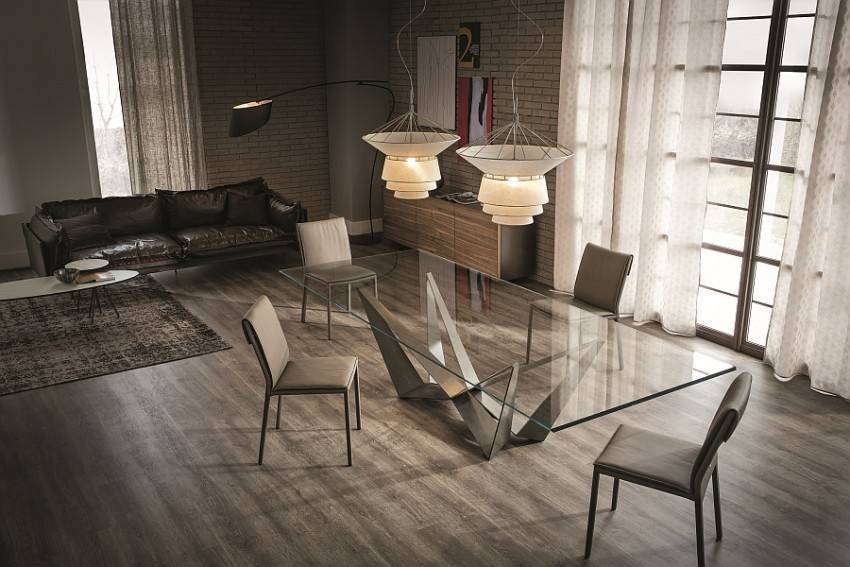 Кухонный стол стеклянный: стильная конструкция для любого интерьера