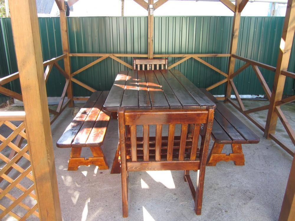 Мебель для беседки: комфорт и гармония в сочетании с изяществом