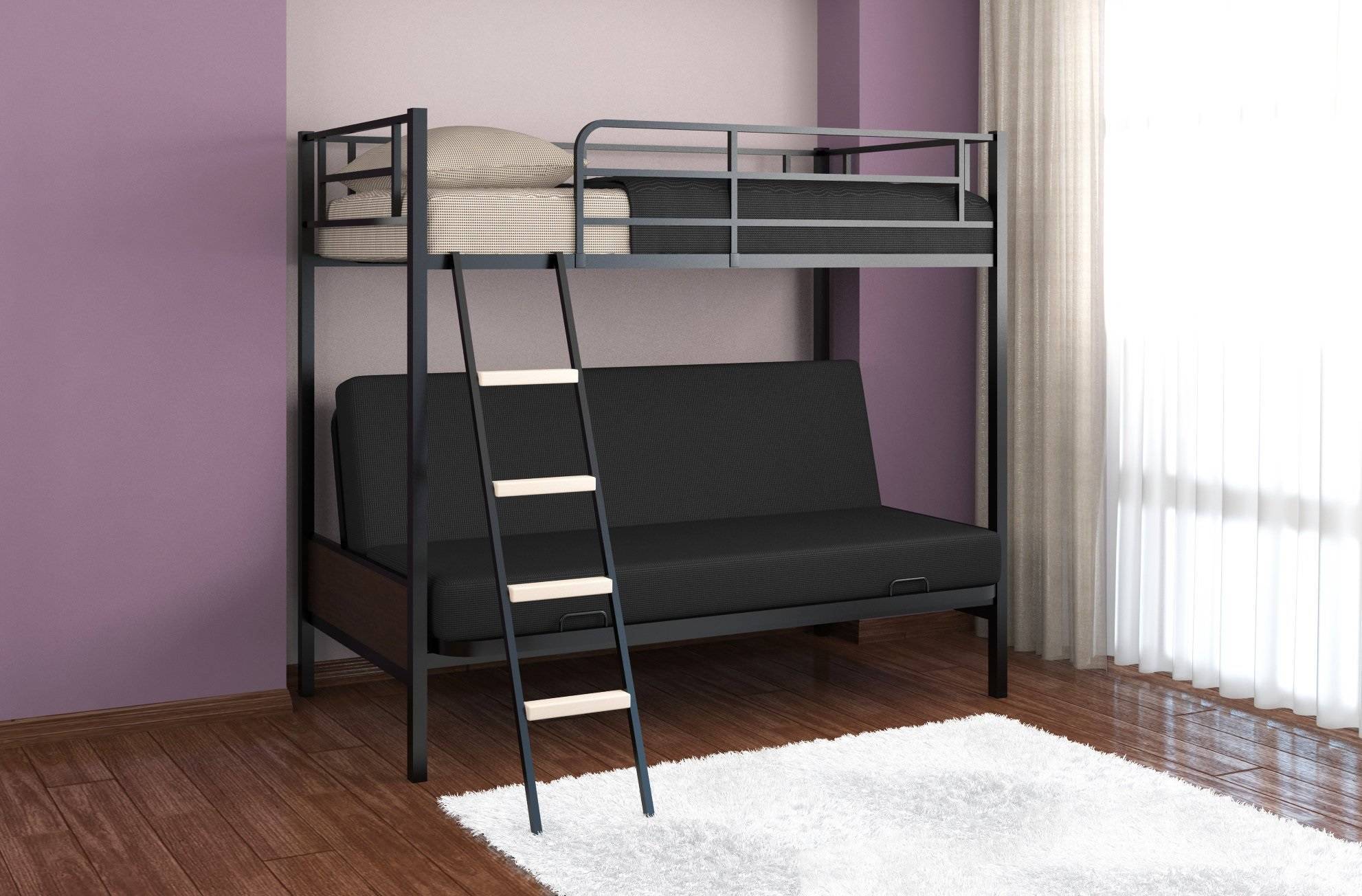 Кровать двухъярусная детская: идеи создания уютного уголка для детей