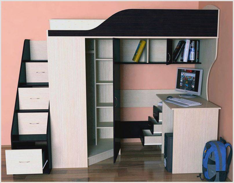 Кровать двухъярусная с диваном: удобство и оптимизация пространства