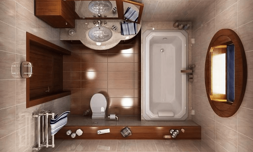 Ремонт ванной комнаты и туалета, фото интересных решений