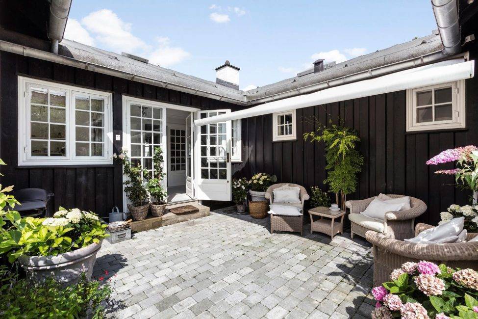 Проект одноэтажного дома с террасой: современные идеи и дизайнерские решения