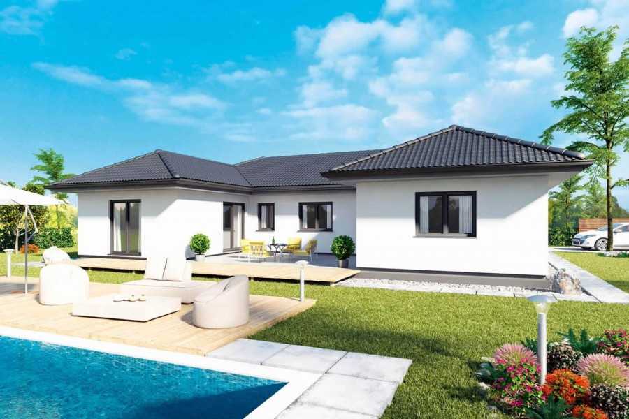 Проект одноэтажного дома с террасой: современные идеи и дизайнерские решения