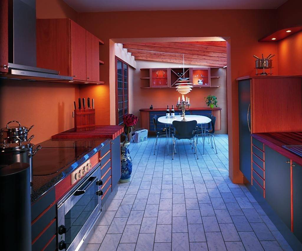 Красная кухня: яркая и эффектная, идеальная для энергичных и общительных людей