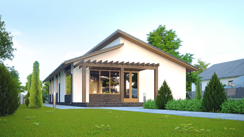 Проекты одноэтажных домов с тремя спальнями. Правила создания оптимальной планировки